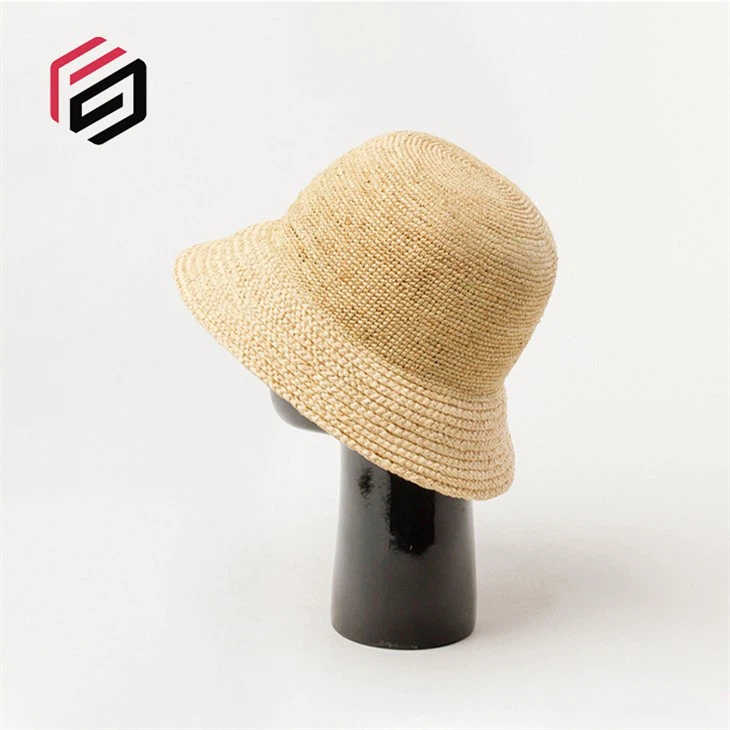 	Raffia Bucket Hat Womens in stock