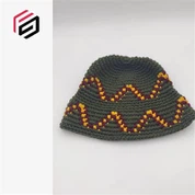 Army Green Wave Knit Hat