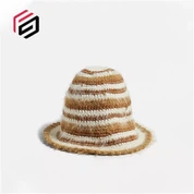 Mohair Soft Stripe Knittted Hat