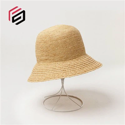 Raffia Bucket Hat Women