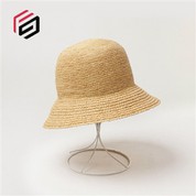 Raffia Bucket Hat Women